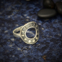 Sterling Silver Moon Phase Ring Circle Shape