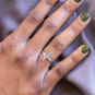 Sterling Silver Cactus Ring on hand