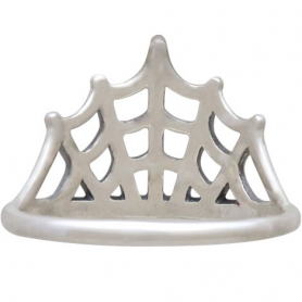 Sterling Silver Spider Web
