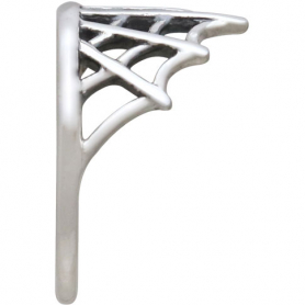 Sterling Silver Spider Web