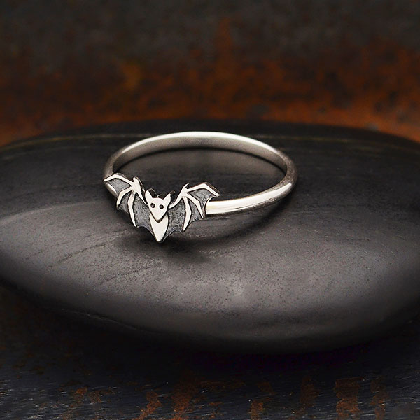 Sterling Silver Bat Ring - Product Details | Nina Designs