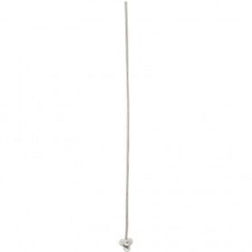 Sterling Silver Head Pin with Granulated Tip 24 Gauge 63x3mm