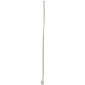 Sterling Silver Head Pin - 24 Gauge 37x2mm