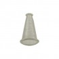 Sterling Silver Cone Cord End with Hammer Finish 8x13mm