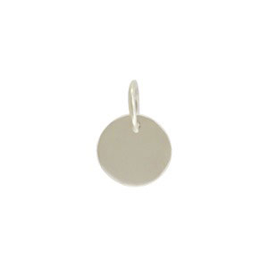 Sterling Silver Tiny Circle Charm 11x7mm DISCONTINUED