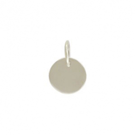 Sterling Silver Tiny Circle Charm 11x7mm DISCONTINUED