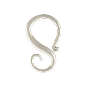 Sterling Silver Bail - S-shaped Removable Bail 10x17mm