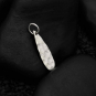 Sterling Silver Hammered Teardrop Pendant 23x6mm