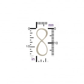 Jewelry Supplies - Medium Infinity Charm Silver Links 8x19mm