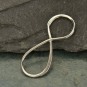 Jewelry Supplies - Large Infinity Charm Silver Links 11x30mm