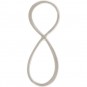 Jewelry Supplies - Large Infinity Charm Silver Links 11x30mm