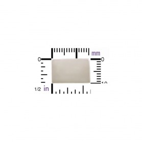 Silver Stamping Blank goes with Envelope P2681 P2676 9x6mm