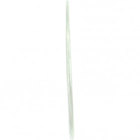 Sterling Silver Half Hammered Circle Jewelry Link 36mm