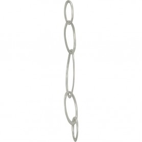 Sterling Silver Five Circles of Life Link 18x55mm