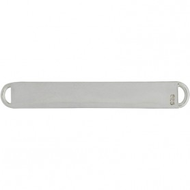 Sterling Silver Short Stamping Blank Bar Pendant 5x35mm