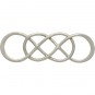 Sterling Silver Intertwined Infinity Link 8x26mm