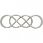 Sterling Silver Intertwined Infinity Link 8x26mm