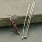 Sterling Silver Head Pin - Long 24 Gauge 52x1mm