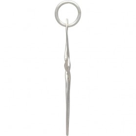 Sterling Silver Cross Pendant - Celtic Style 32x18mm