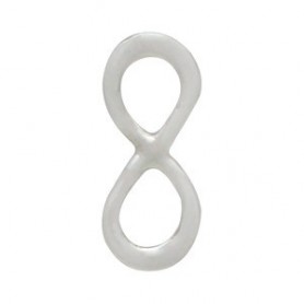 Sterling Silver Infinity Charm Link 10x4mm