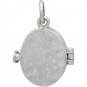 Sterling Silver Oval Locket with Hammered Finish 19x13mm