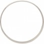 Sterling Silver Half Hammered Circle Jewelry Link 43mm