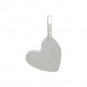 Sterling Silver Tiny Heart Dangle Charm 8x5mm