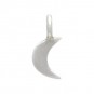 Sterling Silver Tiny Crescent Moon Dangle Charm 9x4mm