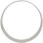 Sterling Silver Circle Frame Link with Holes 25x25mm