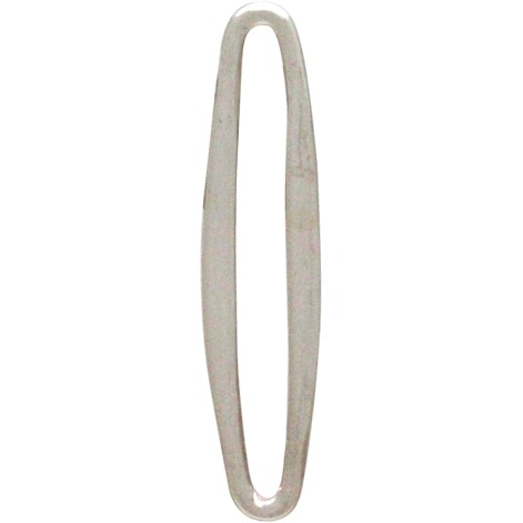 Sterling Silver Small Skinny Oval Link 20x4mm