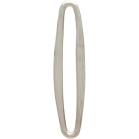 Sterling Silver Small Skinny Oval Link 20x4mm