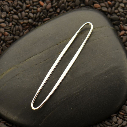 Sterling Silver Large Skinny Oval Link 40x6mm