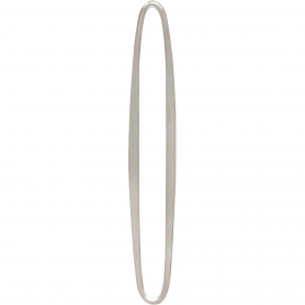 Sterling Silver Large Skinny Oval Link 40x6mm