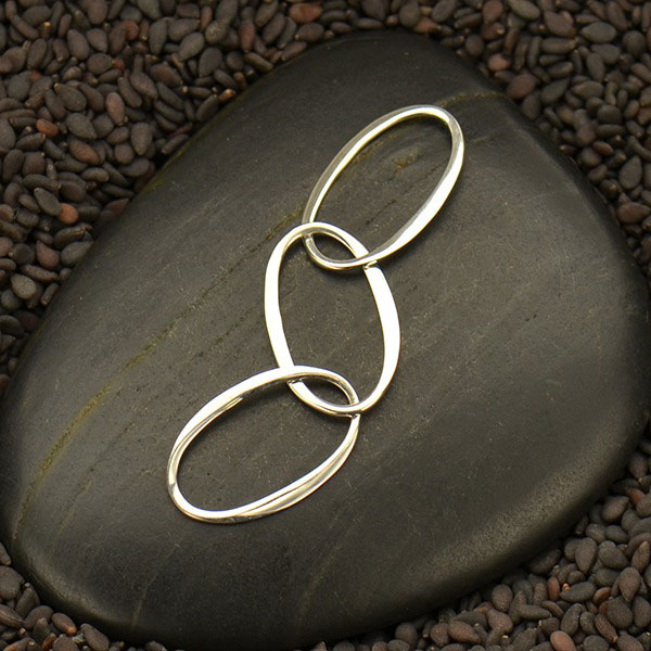 Sterling Silver Oval Link Chain Segment