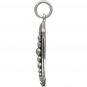 Sterling SilverCrescent Moon Charm with Granulation 24x15mm