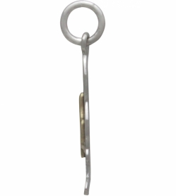 Sterling Silver Campfire Charm with Bronze Flames 22x9mm