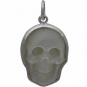 Hand Carved Mother of Pearl Skull Charm 21x15mm