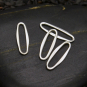 Sterling Silver Mini Long Oval Link 15x5mm