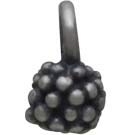 Sterling Silver Ball Dangle Charm with Granulation 8x3mm