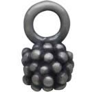 Sterling Silver Ball Dangle Charm with Granulation 8x3mm