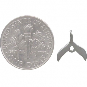 Sterling Silver Sprout Leaf Link