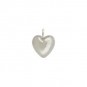 Sterling Silver Puffed Heart Charm - Tiny 9x7mm