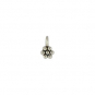 Sterling Silver Granulated Flower Charm - Tiny 6x4mm