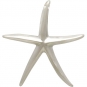 Sterling Silver Starfish Bead - Starfish Pendant 24x23mm