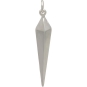 Sterling Silver Long Spike Charm - Geometric Charm 35x6mm