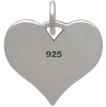 925 Sterling Silver Color Pink Heart Dog Pendant Charms Jewelry Without Chain AIC029