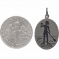 Sterling Silver Stand Up Paddle Girl Charm 23x13mm