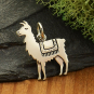 Sterling Silver Llama Charm 17x14mm