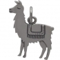 Sterling Silver Llama Charm 17x14mm