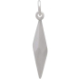 Sterling Silver Medium Faceted Spike Charm -26mm